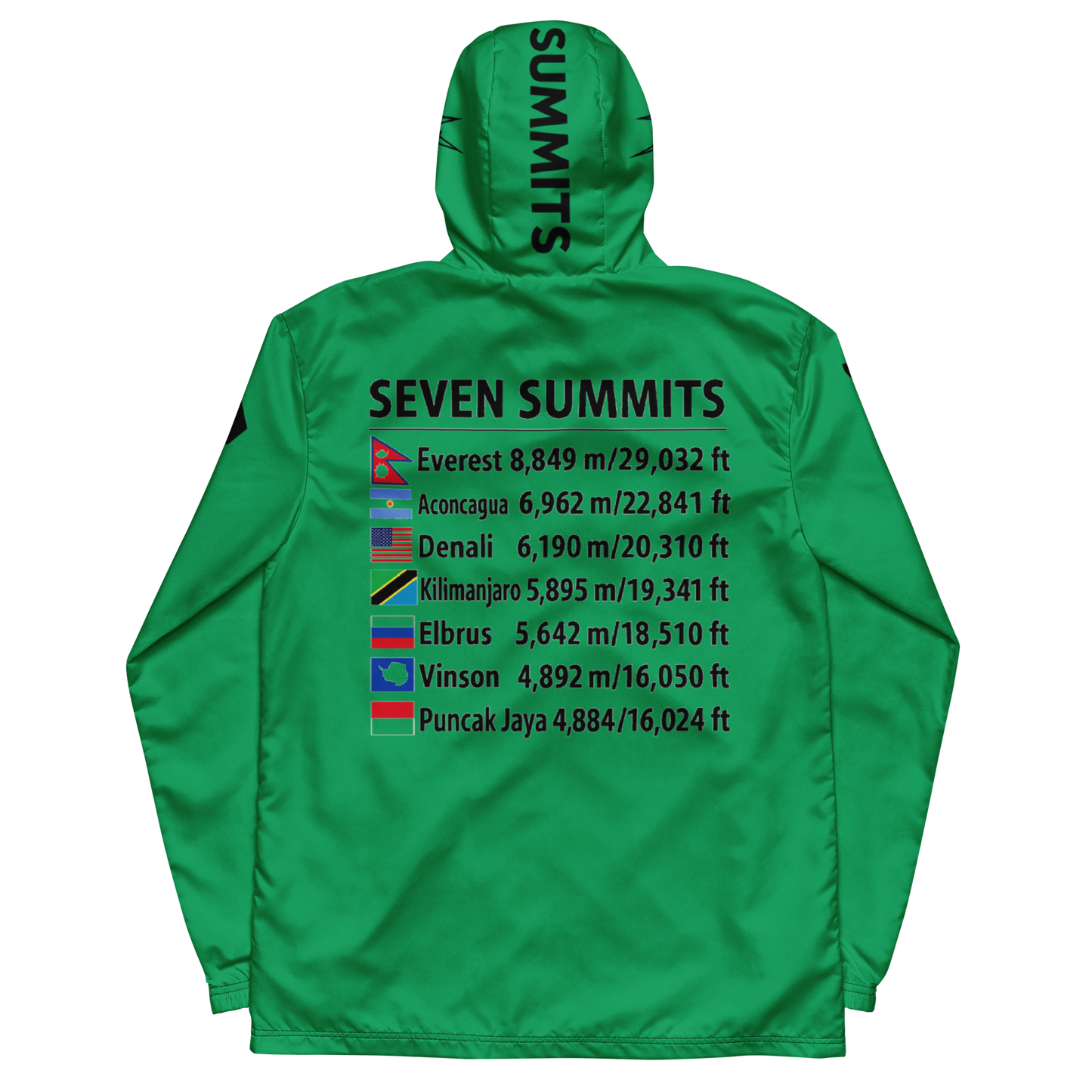 men's seven summits windbreaker jacket - chateau green