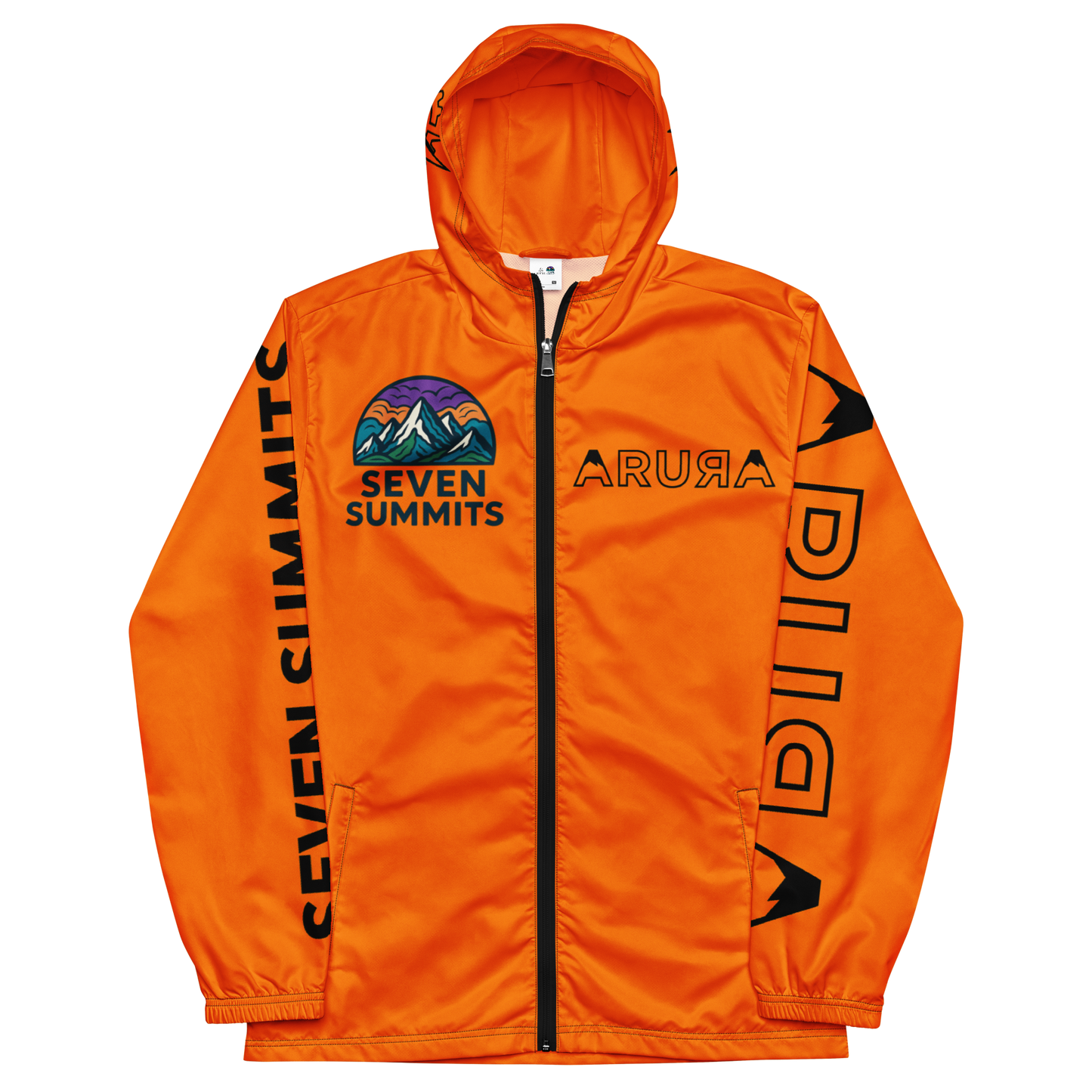 unisex seven summits collection track jacket - sunrise orange