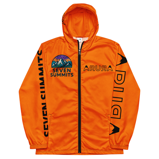 unisex seven summits collection track jacket - sunrise orange