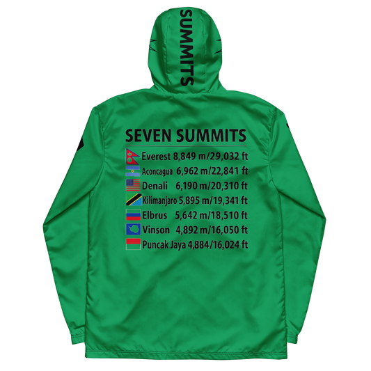 men's seven summits windbreaker jacket - chateau green