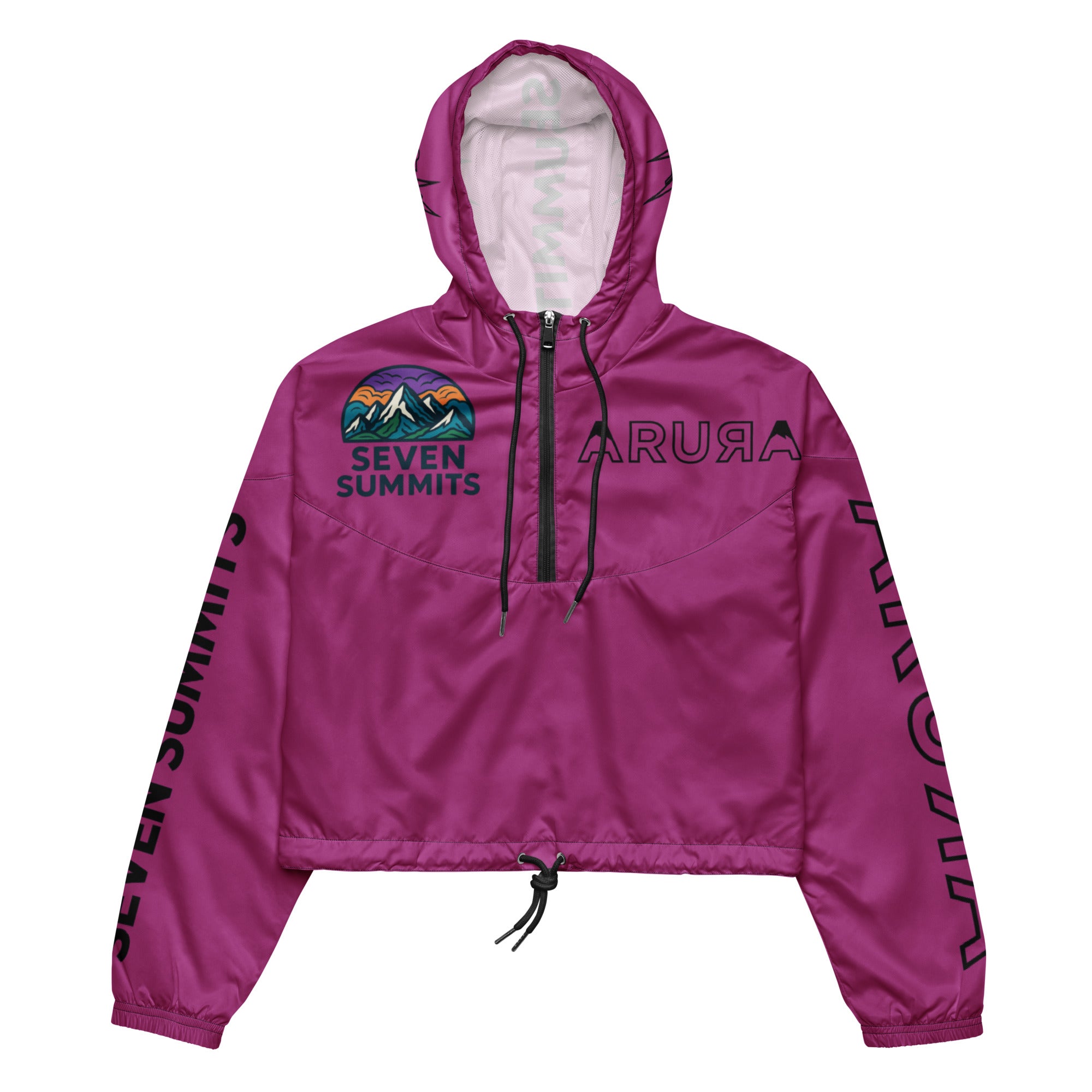 women's seven summits cropped windbreaker - edelweiss purple – Arura