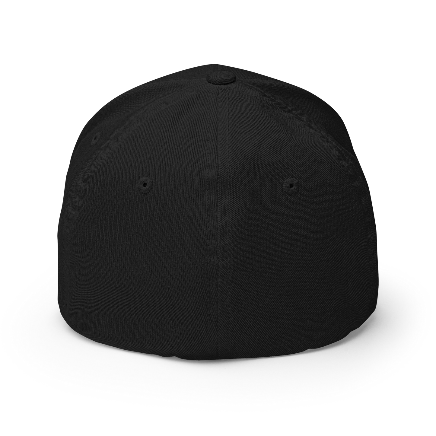 closed back 3D embroidered block logo structured twill cap flexfit 6277