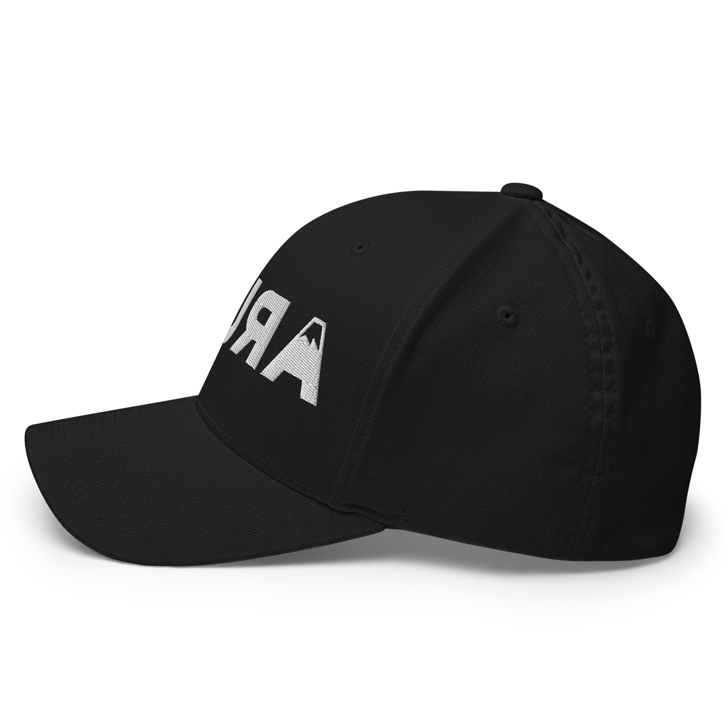 closed back 3D embroidered block logo structured twill cap flexfit 6277