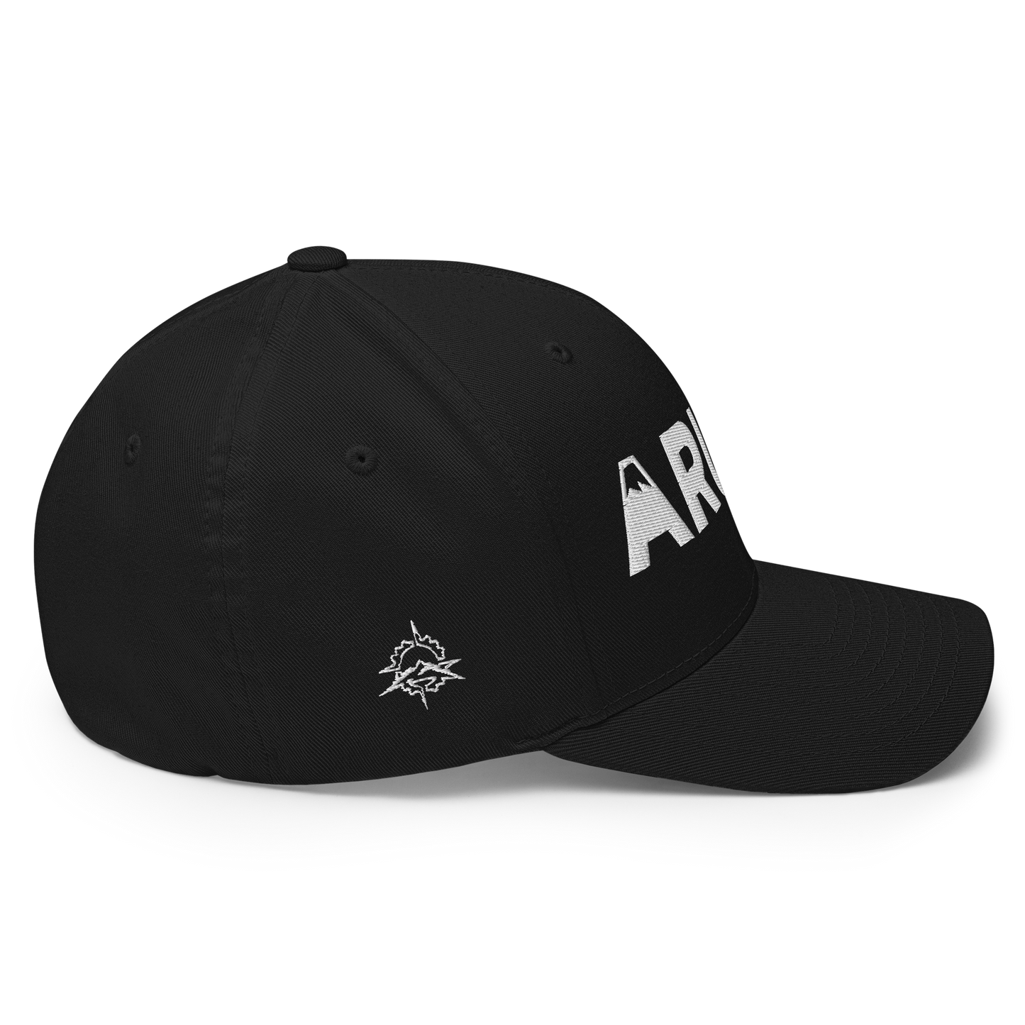 closed back 3D embroidered block logo structured twill cap flexfit 6277