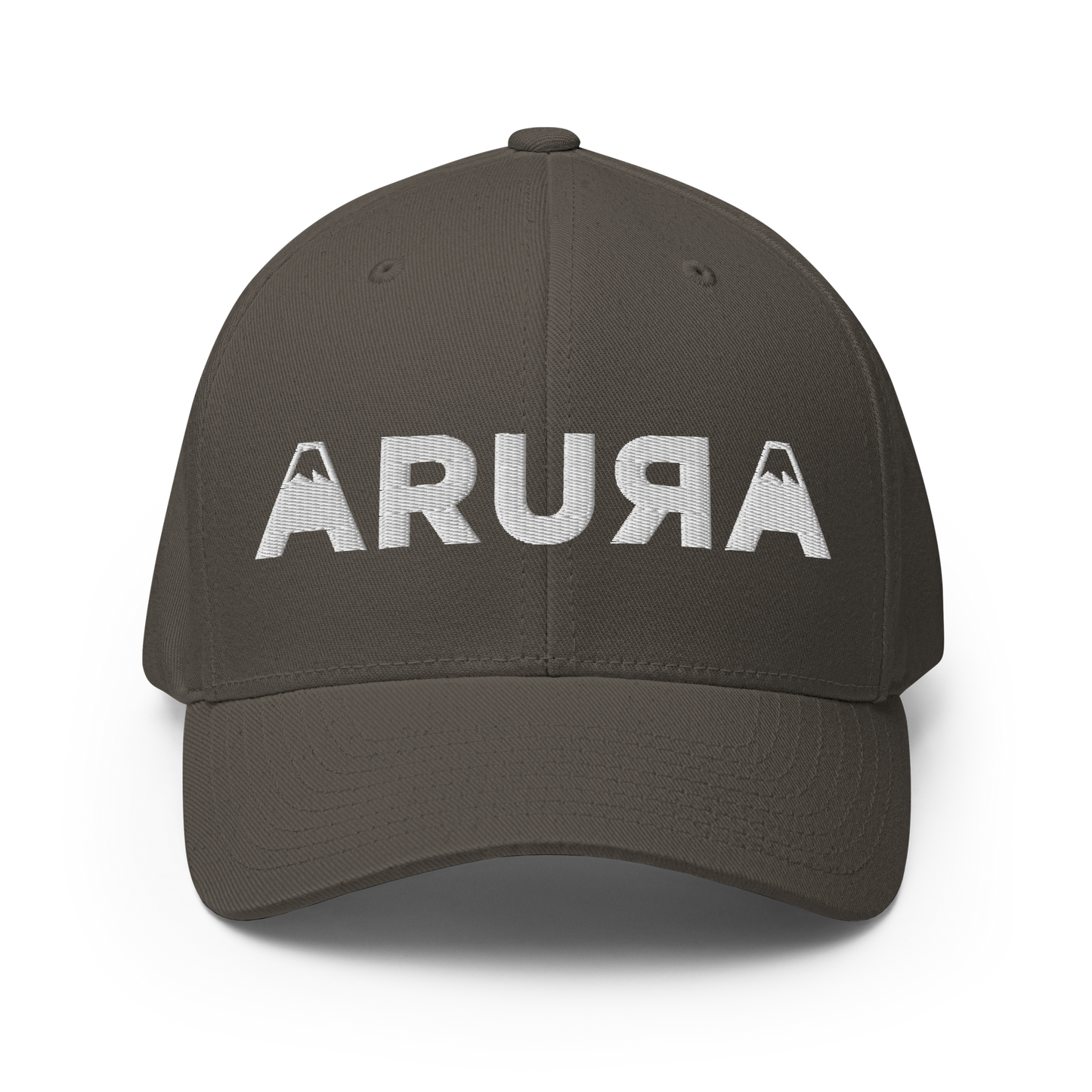 closed back 3D embroidered block logo structured twill cap flexfit 6277