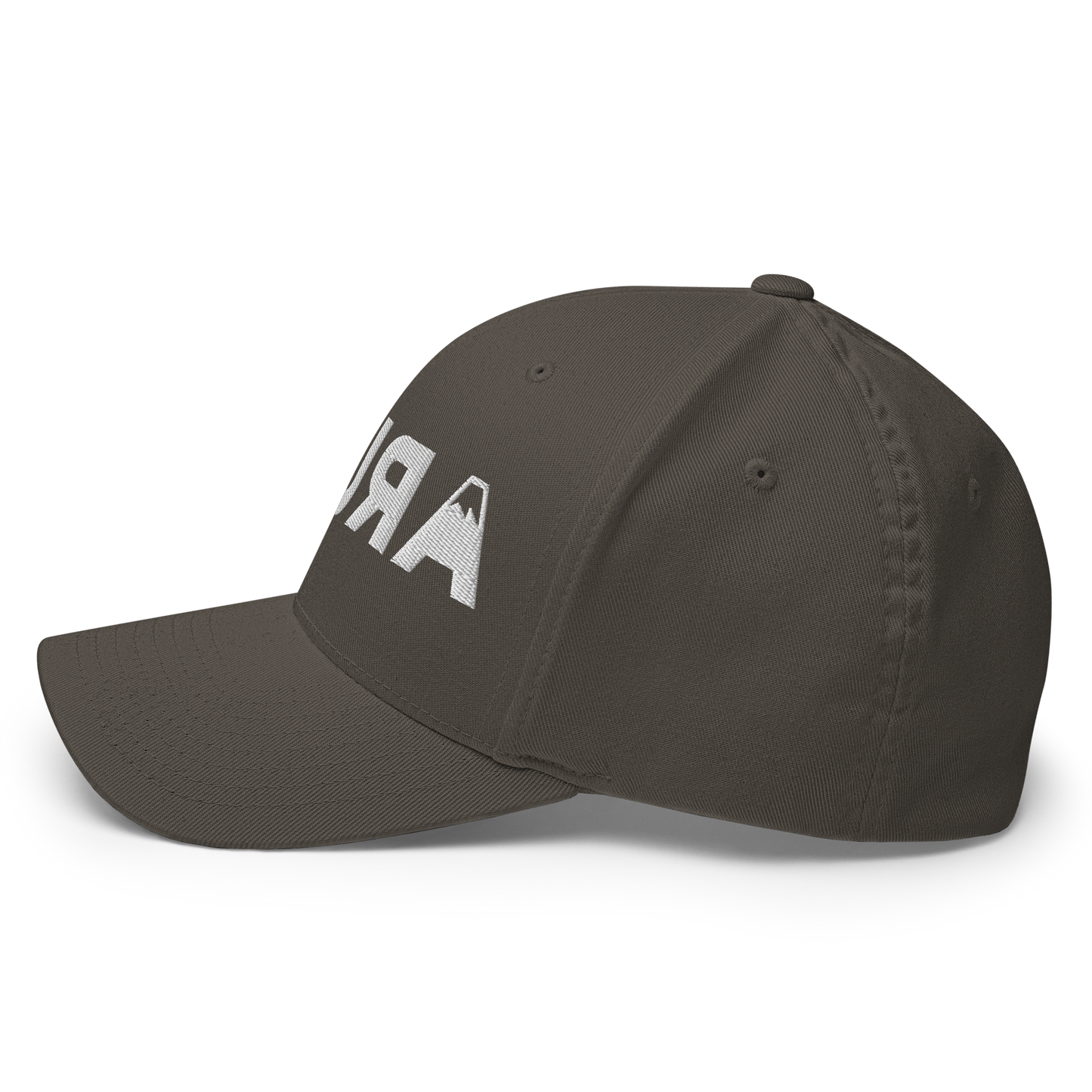 closed back 3D embroidered block logo structured twill cap flexfit 6277