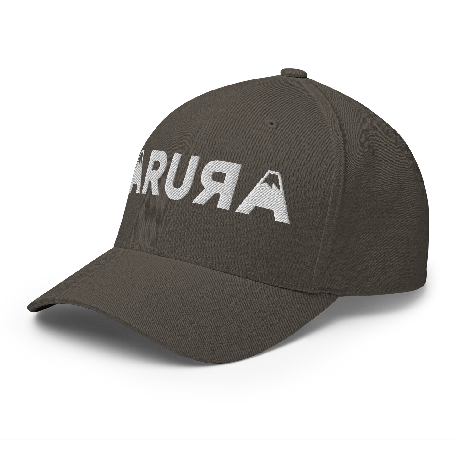 closed back 3D embroidered block logo structured twill cap flexfit 6277