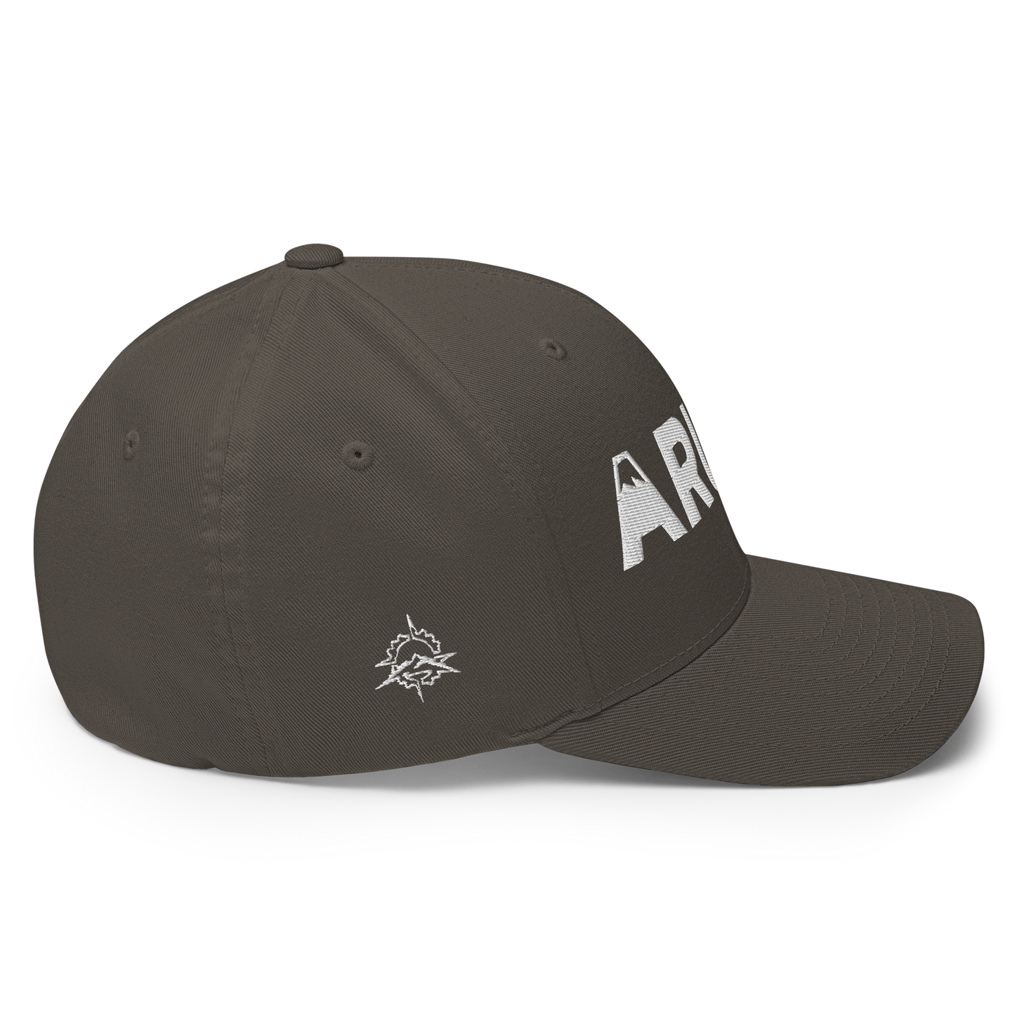 closed back 3D embroidered block logo structured twill cap flexfit 6277