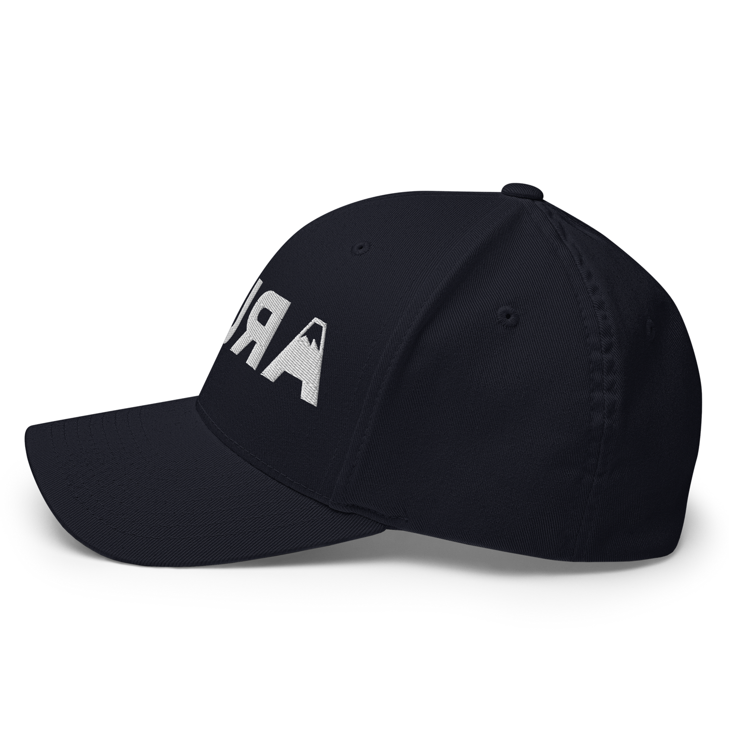closed back 3D embroidered block logo structured twill cap flexfit 6277