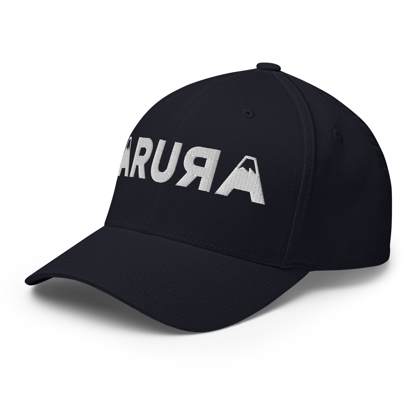 closed back 3D embroidered block logo structured twill cap flexfit 6277