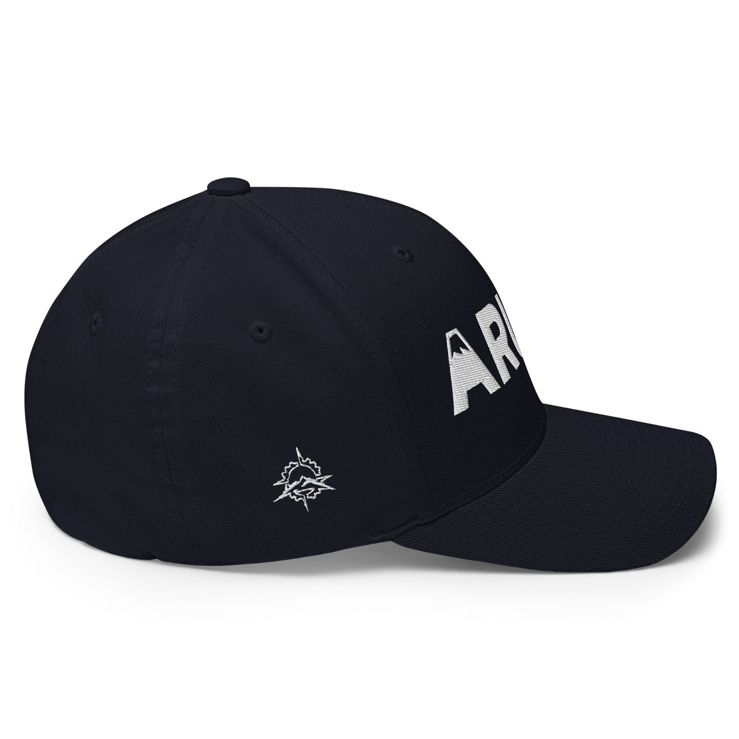 closed back 3D embroidered block logo structured twill cap flexfit 6277