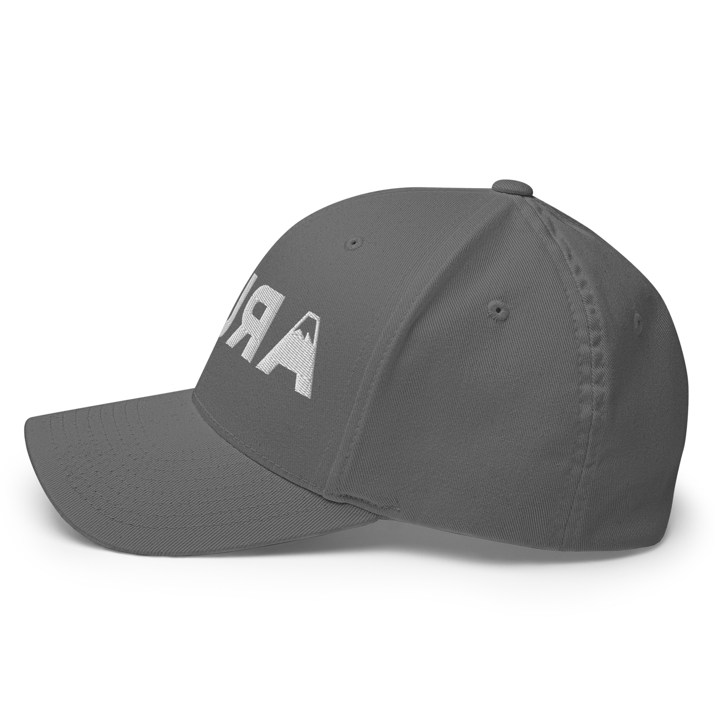 closed back 3D embroidered block logo structured twill cap flexfit 6277