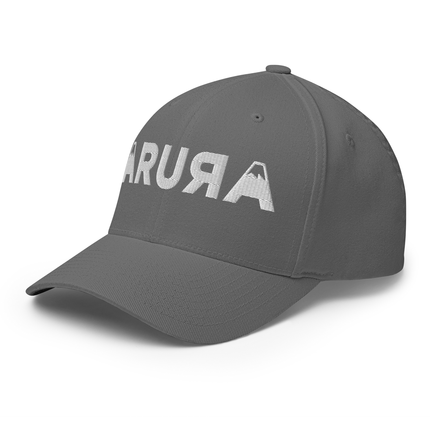 closed back 3D embroidered block logo structured twill cap flexfit 6277