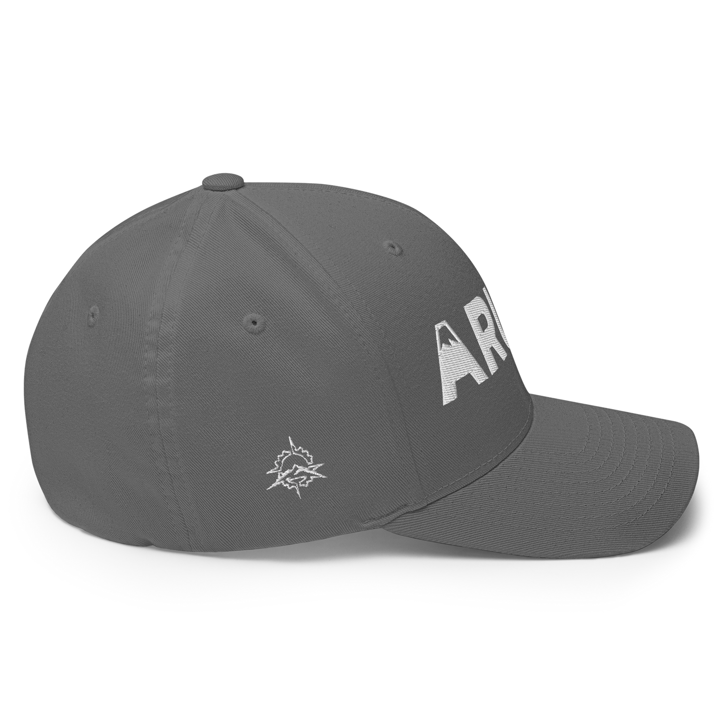 closed back 3D embroidered block logo structured twill cap flexfit 6277