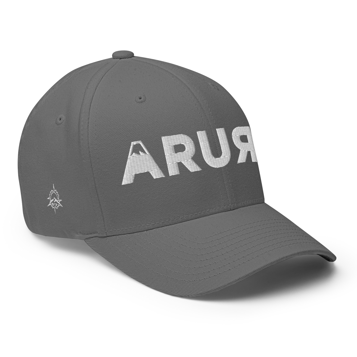 closed back 3D embroidered block logo structured twill cap flexfit 6277