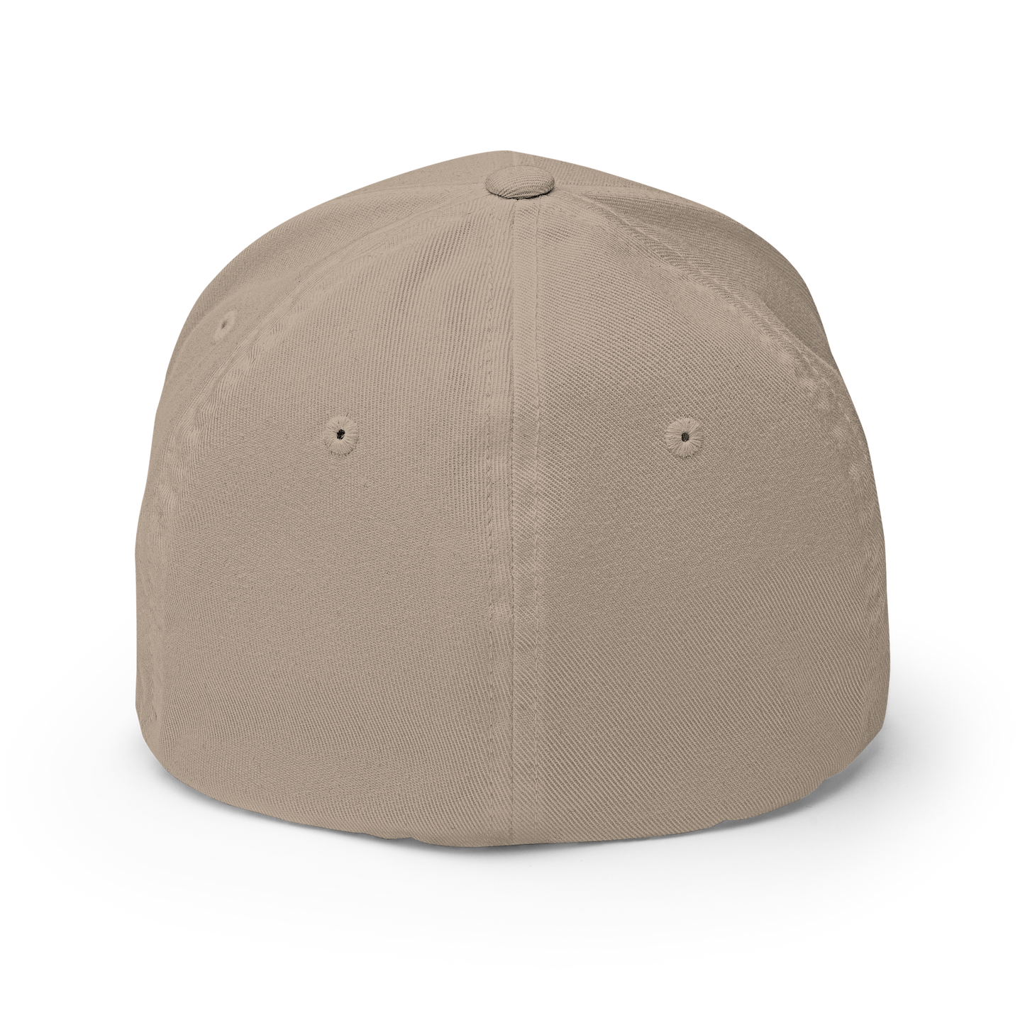 closed back 3D embroidered block logo structured twill cap flexfit 6277