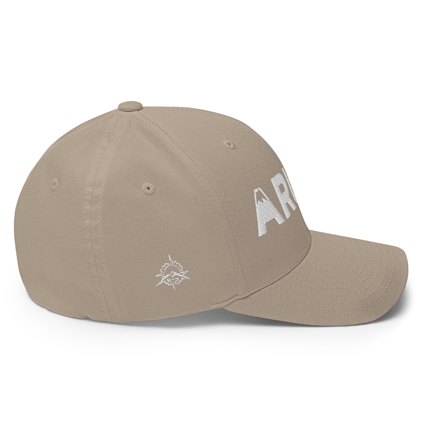 closed back 3D embroidered block logo structured twill cap flexfit 6277