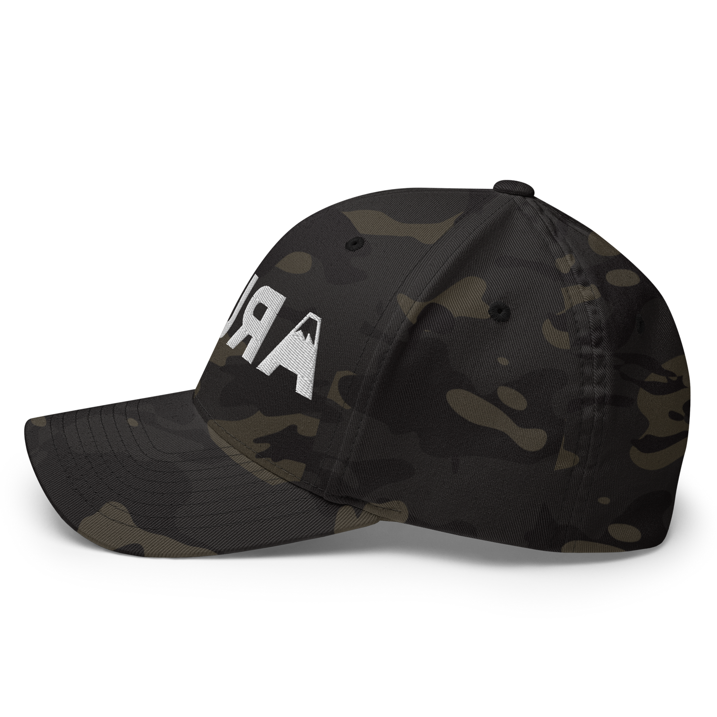 closed back 3D embroidered block logo structured twill cap flexfit 6277