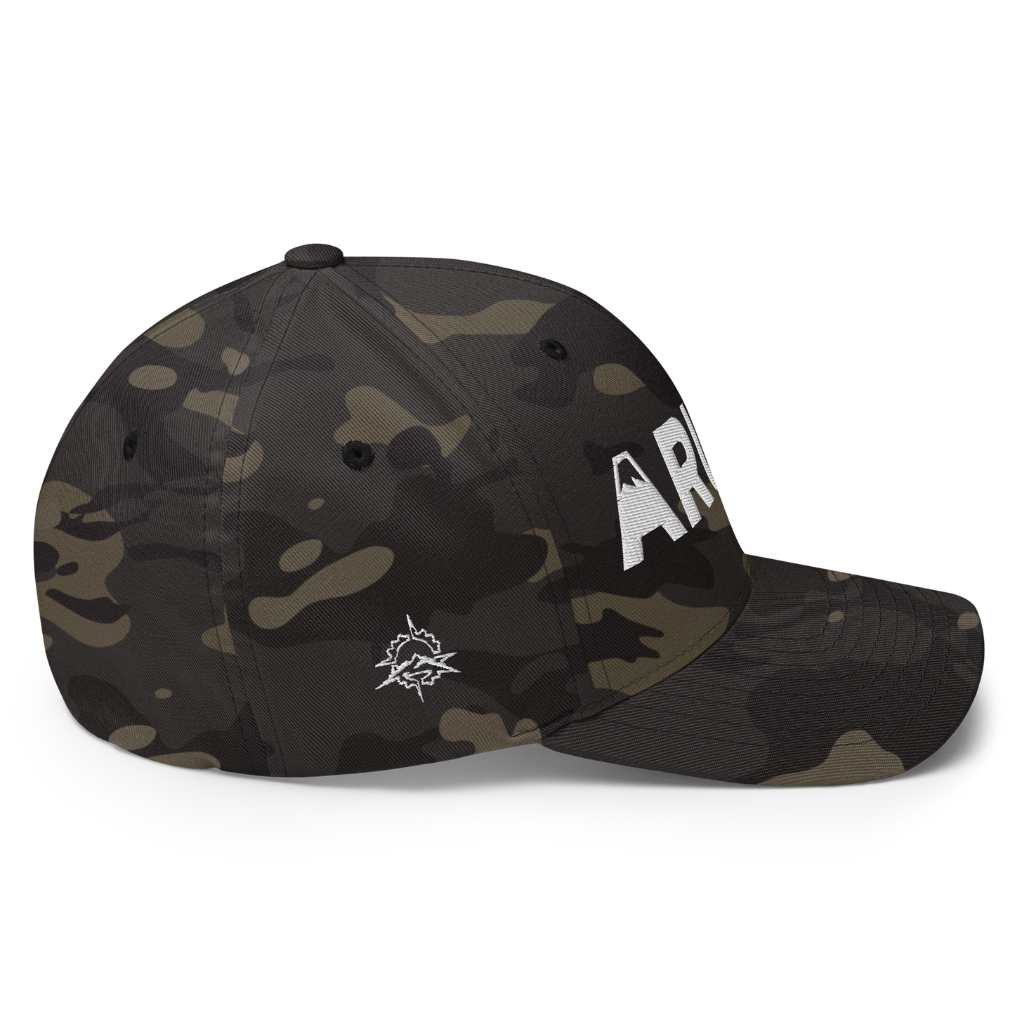 closed back 3D embroidered block logo structured twill cap flexfit 6277