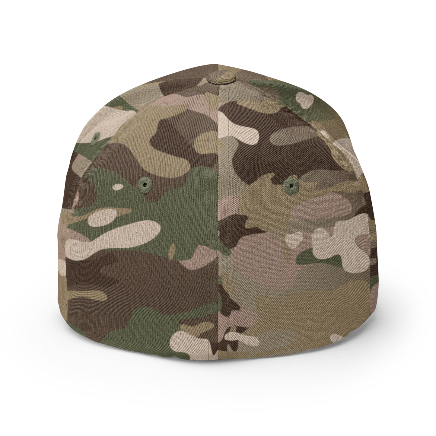 closed back 3D embroidered block logo structured twill cap flexfit 6277