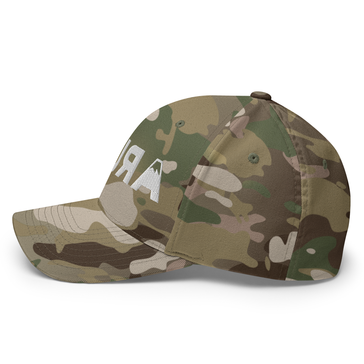 closed back 3D embroidered block logo structured twill cap flexfit 6277