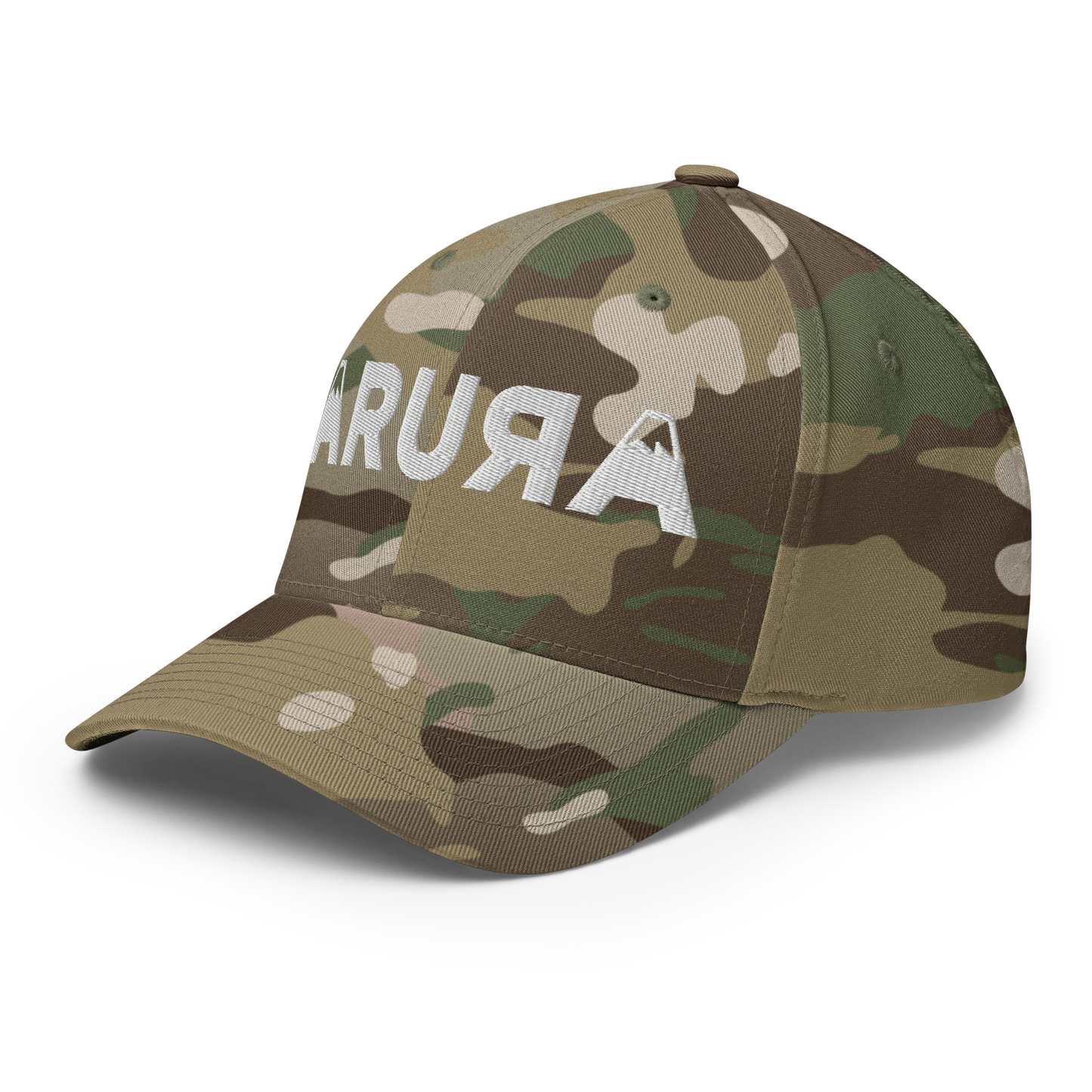 closed back 3D embroidered block logo structured twill cap flexfit 6277