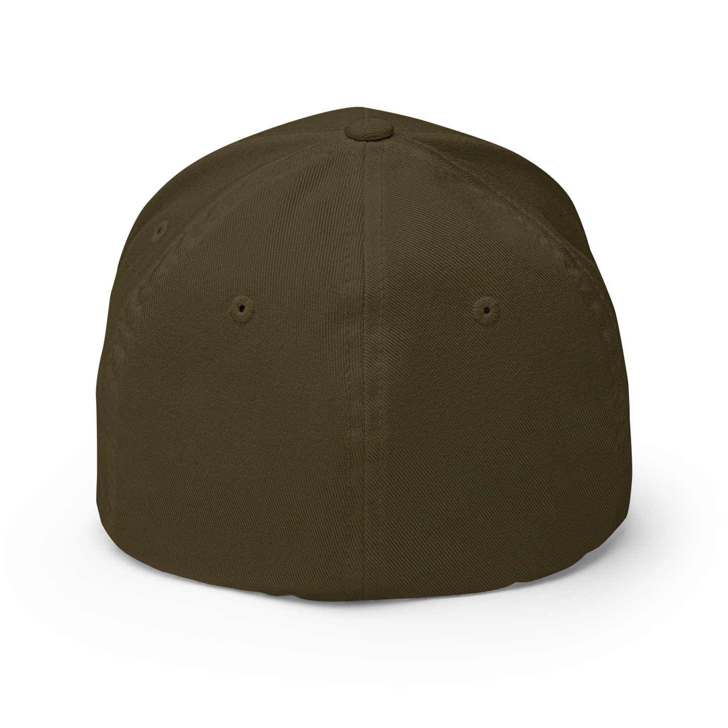 closed back 3D embroidered block logo structured twill cap flexfit 6277