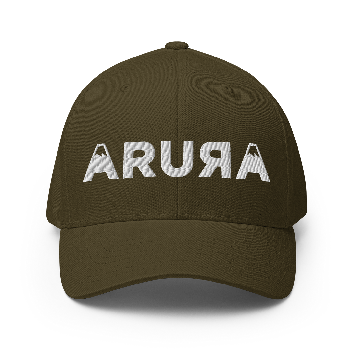 closed back 3D embroidered block logo structured twill cap flexfit 6277