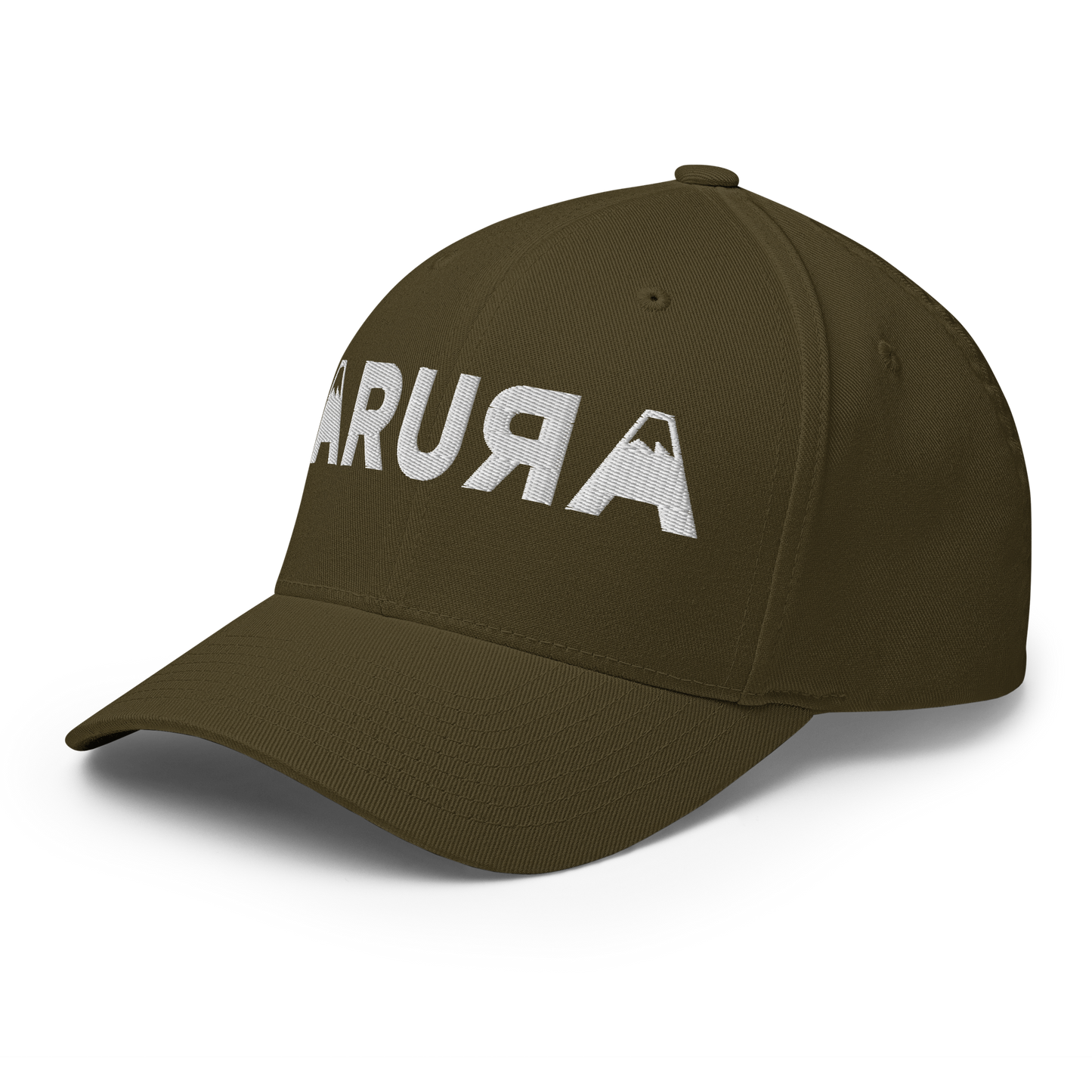 closed back 3D embroidered block logo structured twill cap flexfit 6277