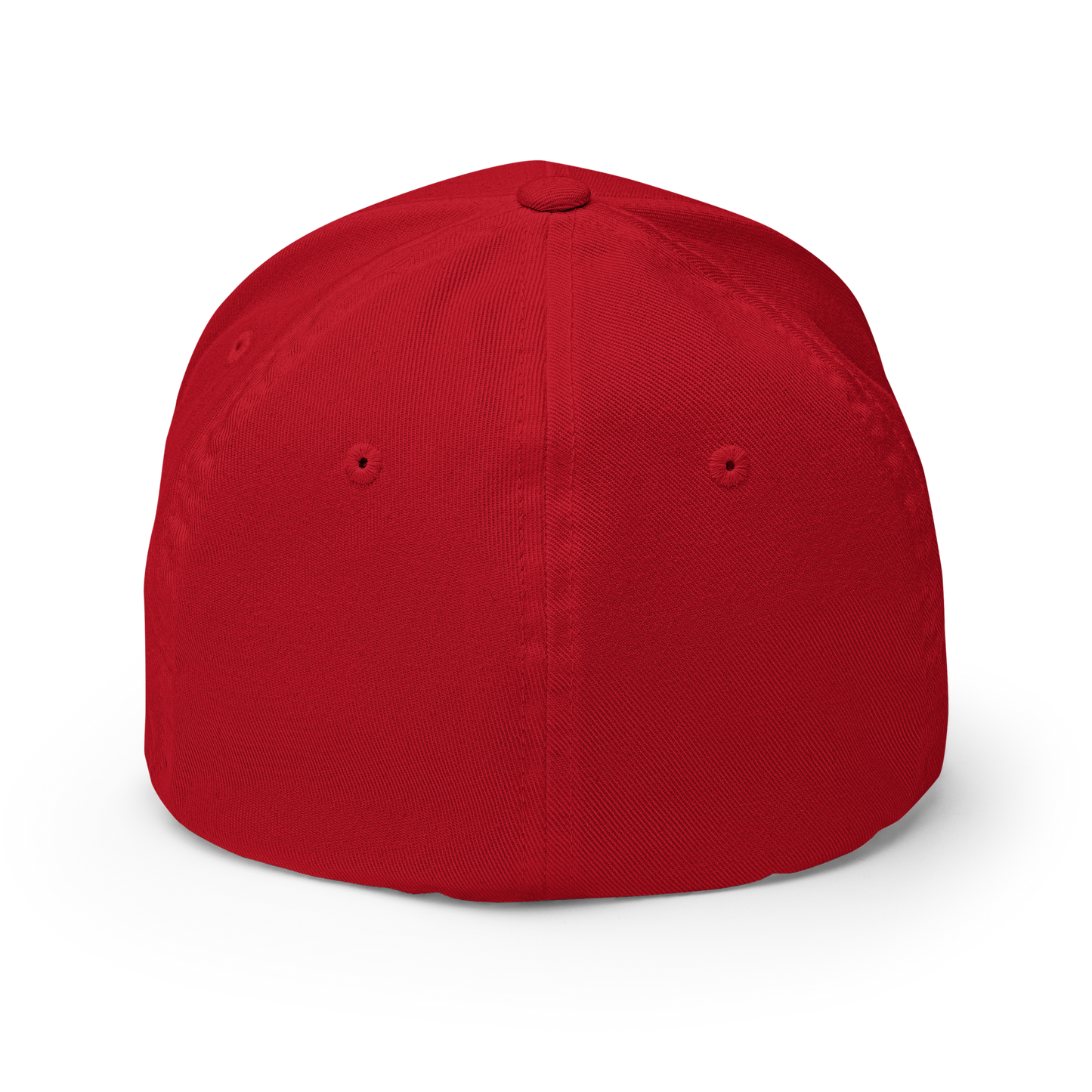 closed back 3D embroidered block logo structured twill cap flexfit 6277