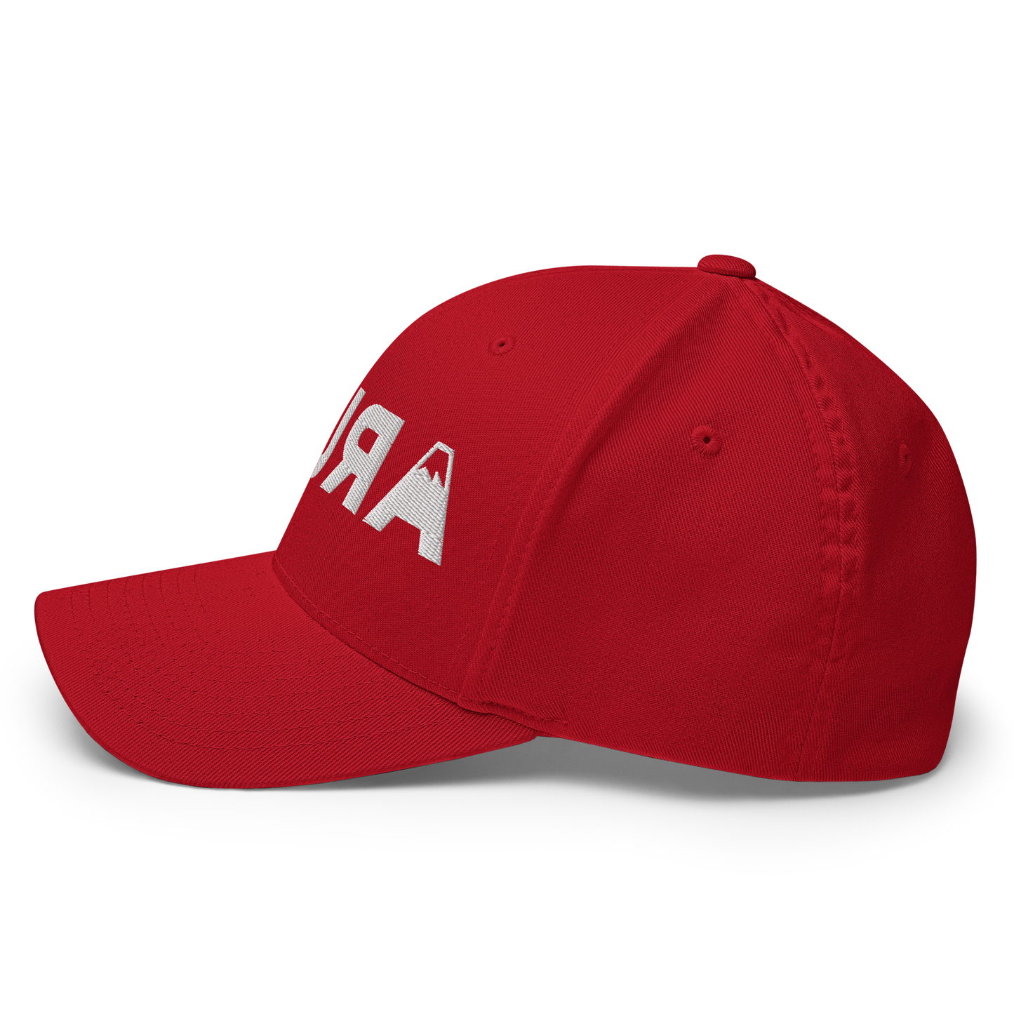 closed back 3D embroidered block logo structured twill cap flexfit 6277