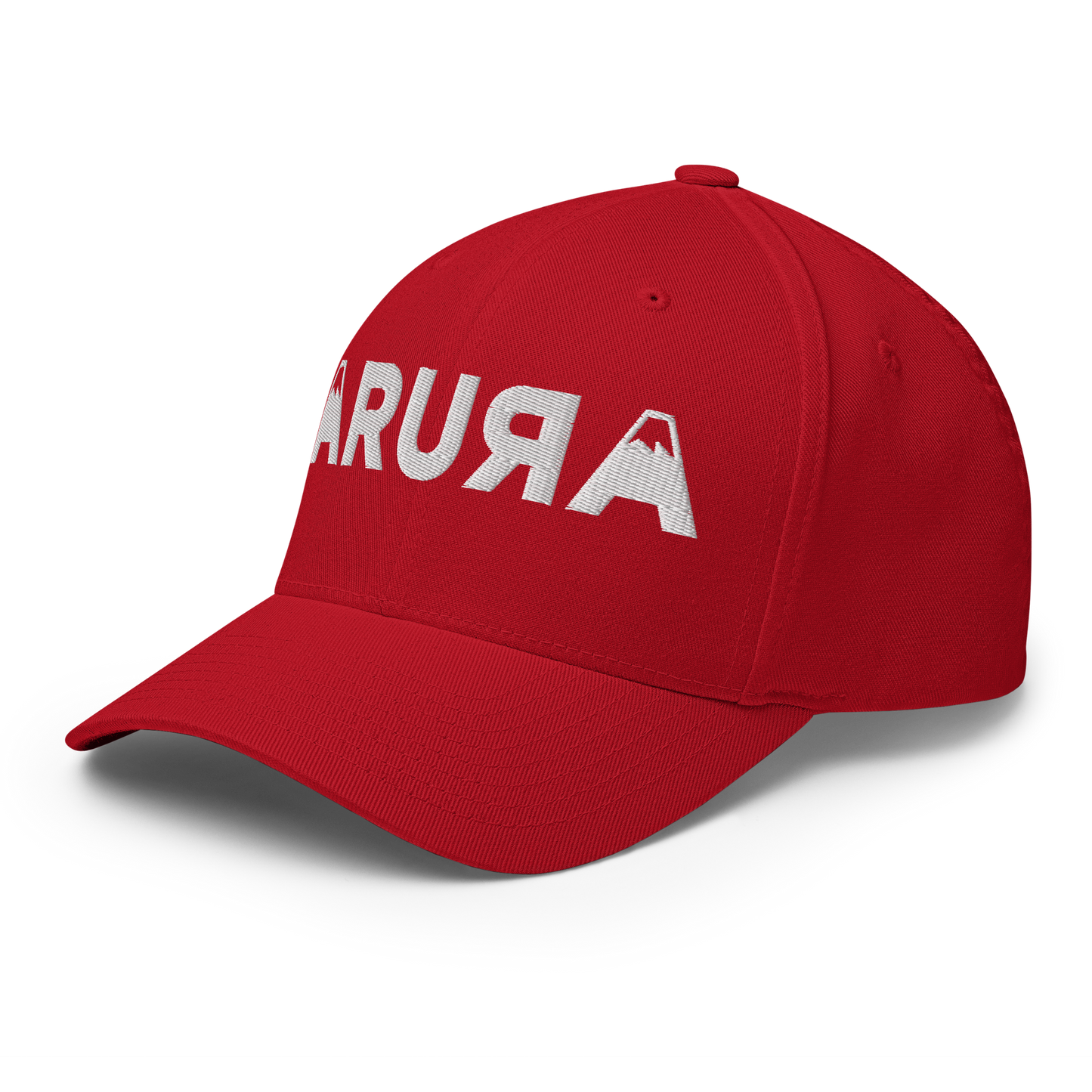 closed back 3D embroidered block logo structured twill cap flexfit 6277