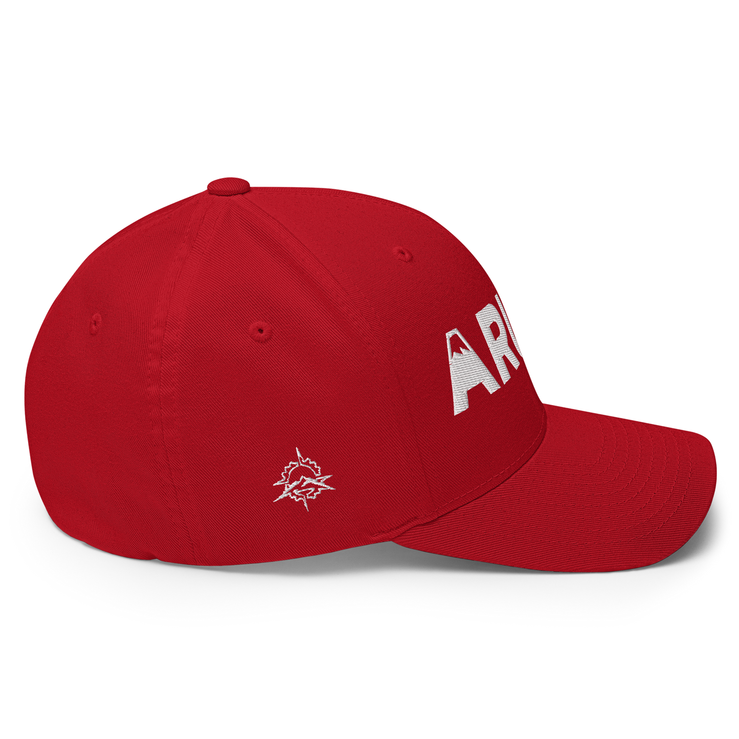 closed back 3D embroidered block logo structured twill cap flexfit 6277