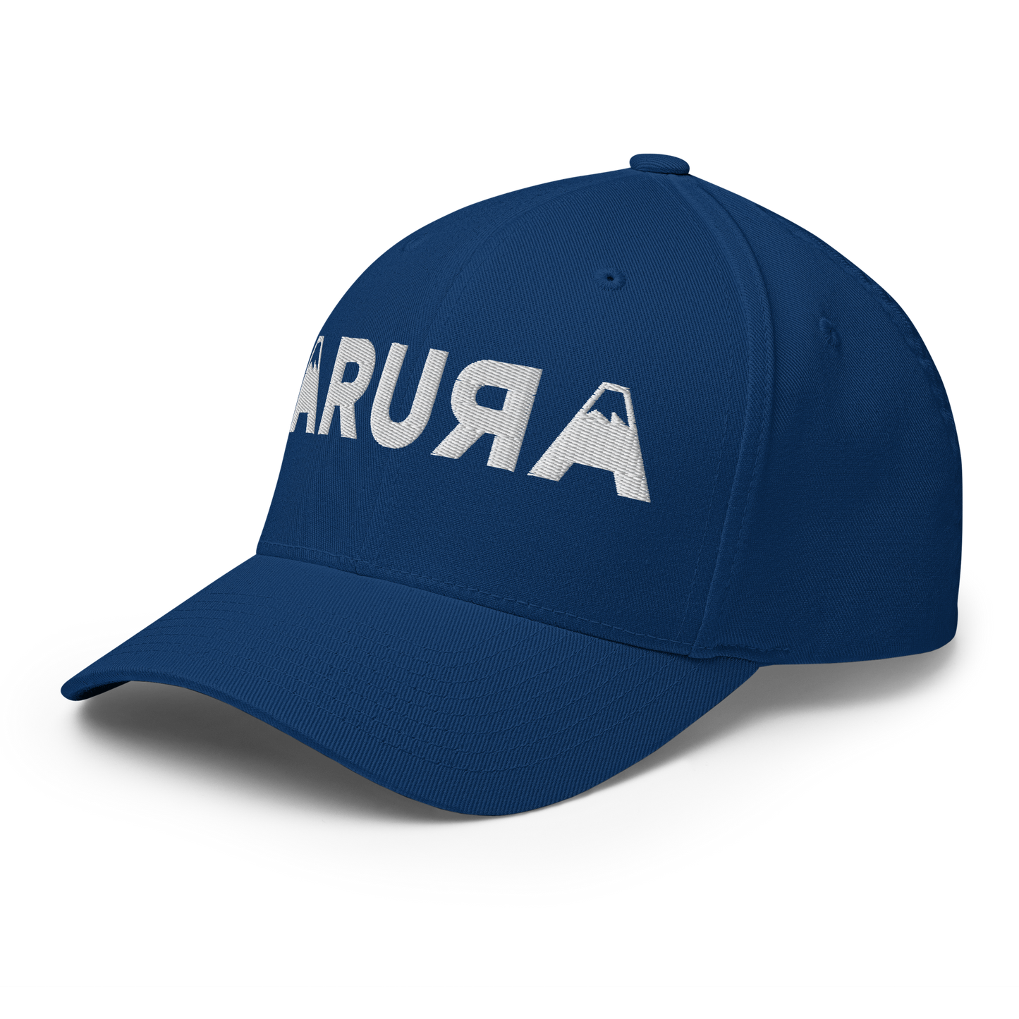 closed back 3D embroidered block logo structured twill cap flexfit 6277