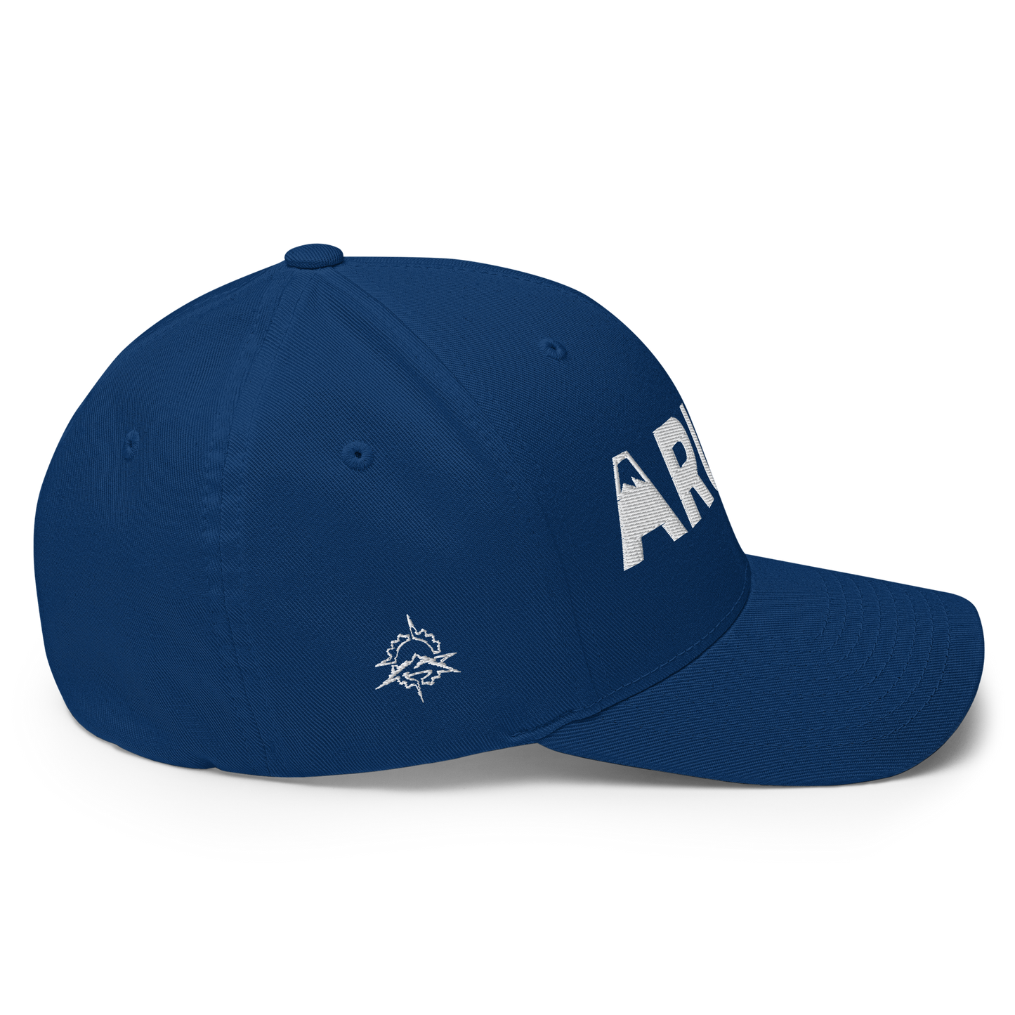 closed back 3D embroidered block logo structured twill cap flexfit 6277
