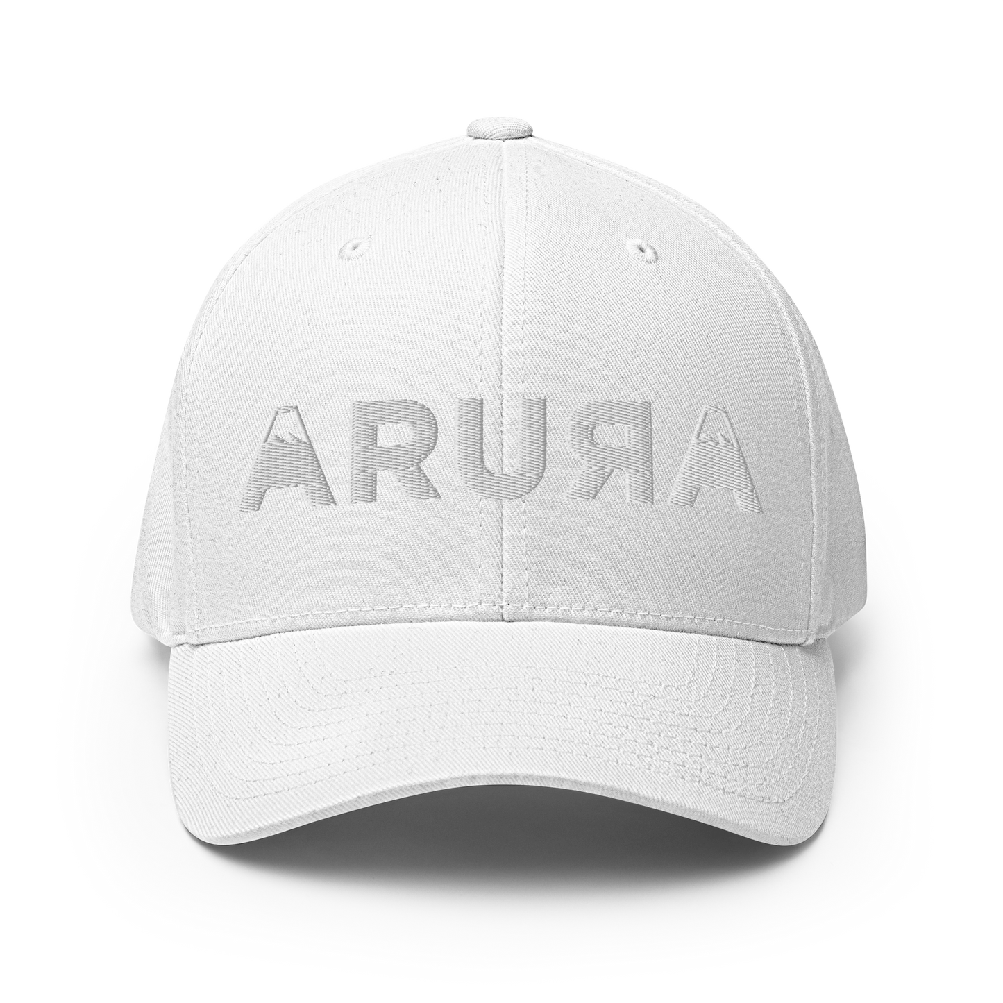 closed back 3D embroidered block logo structured twill cap flexfit 6277