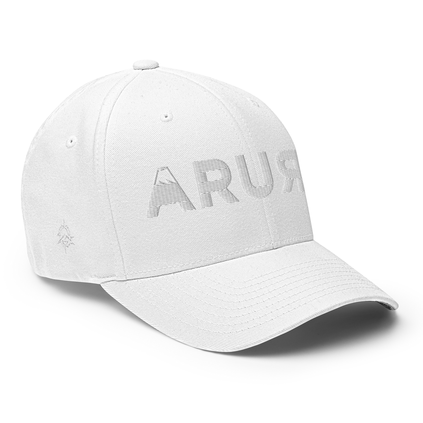 closed back 3D embroidered block logo structured twill cap flexfit 6277
