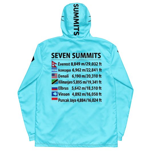 unisex seven summits track jacket - glacier blue