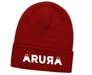 Arura Classic Logo 3D Puff Embroidery Cotton Blend 12" Knit Beanie