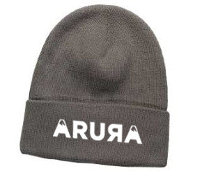 Arura Classic Logo 3D Puff Embroidery Cotton Blend 12" Knit Beanie